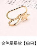 Earrings  Cuff U Star Moon Earring Punk Minimalist