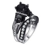 Rings Skull   Set Punk Style Fashion Jewelry