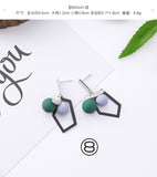 Earrings Summer Green Forest Series