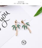 Earrings Summer Green Forest Series