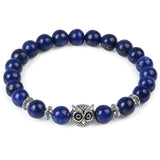 BANGLE Leopard Tiger Eye Lion Head Bracelet Owl Buddha Bead Bracelets