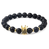 BANGLE Leopard Tiger Eye Lion Head Bracelet Owl Buddha Bead Bracelets