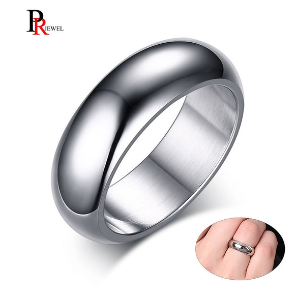 Rings Classic 7mm Stainless Steel Wedding Bands Basic Rings