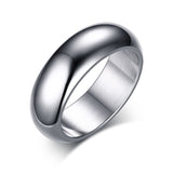 Rings Classic 7mm Stainless Steel Wedding Bands Basic Rings