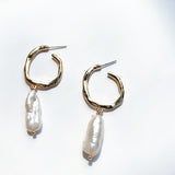 Earrings  Korea Design Metal Gold Geometric Irregular