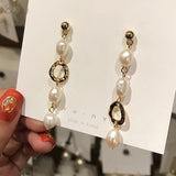Earrings  Korea Design Metal Gold Geometric Irregular