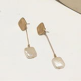 Earrings  Korea Design Metal Gold Geometric Irregular