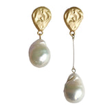 Earrings  Korea Design Metal Gold Geometric Irregular