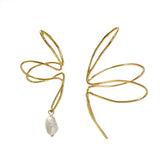 Earrings  Korea Design Metal Gold Geometric Irregular