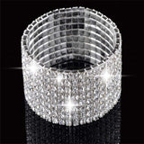 WRISTBAND imixlot imixlot Hot Fashion 4/5/8 Rows Crystal Rhinestone Wedding Bridal