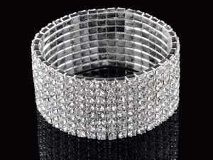 WRISTBAND imixlot imixlot Hot Fashion 4/5/8 Rows Crystal Rhinestone Wedding Bridal