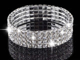 WRISTBAND imixlot imixlot Hot Fashion 4/5/8 Rows Crystal Rhinestone Wedding Bridal