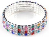 WRISTBAND imixlot imixlot Hot Fashion 4/5/8 Rows Crystal Rhinestone Wedding Bridal