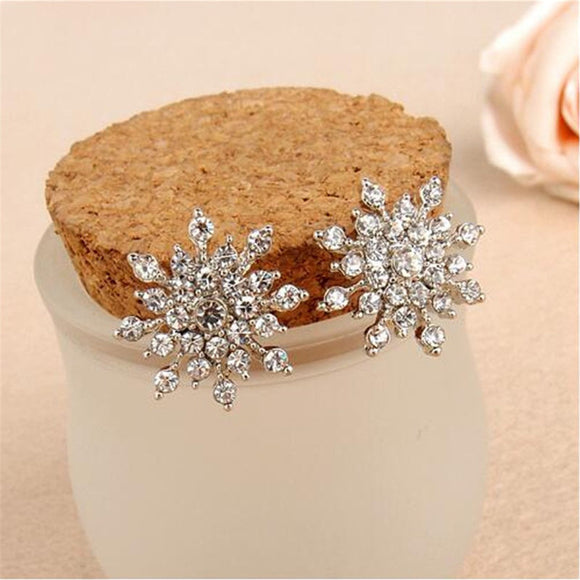 Earrings Wedding Jewelry Design Crystal Rhinestone Stud