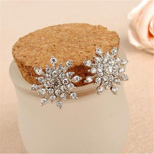 Earrings Wedding Jewelry Design Crystal Rhinestone Stud