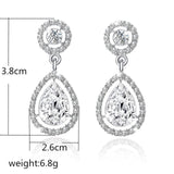 Earrings Wedding Jewelry Design Crystal Rhinestone Stud