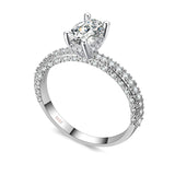Rings  high quality Rose Gold  row White gold