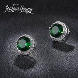 Earrings Classic Green AAA Cubic Zirconia Stud