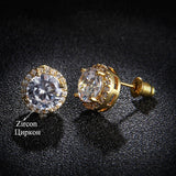 Earrings Classic Green AAA Cubic Zirconia Stud