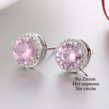 Earrings Classic Green AAA Cubic Zirconia Stud