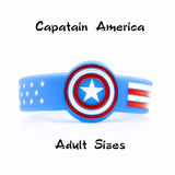 WRISTBAND Sizes Captain America Silicone Bracelets Wonder