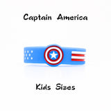 WRISTBAND Sizes Captain America Silicone Bracelets Wonder