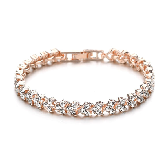 BANGLE  Fashion Heart Crystal Bracelets