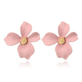 Earrings  Womens Fashion Candy Color Earring Geometric Flower Shape