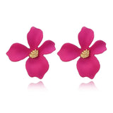 Earrings  Womens Fashion Candy Color Earring Geometric Flower Shape