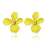 Earrings  Womens Fashion Candy Color Earring Geometric Flower Shape