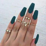 Rings new fashion popular ECG  5 piece set