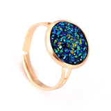 Rings Crazy Feng Trendy Druzy Stone Finger
