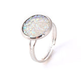 Rings Crazy Feng Trendy Druzy Stone Finger