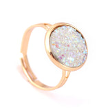 Rings Crazy Feng Trendy Druzy Stone Finger