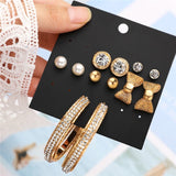 Earrings New Earrings Sets Gold Silver Small Big Circle