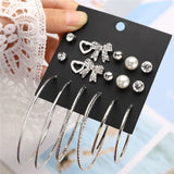 Earrings New Earrings Sets Gold Silver Small Big Circle