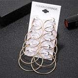 Earrings New Earrings Sets Gold Silver Small Big Circle