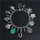 Turkish Hot Sale Moana Charm Bracelet Roses Mirror Castle Clock Lion Harpoon