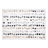 Earrings  Wholesale 100Pairs/Set Mix Style Small Stud