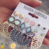Earrings Vintage Stud Earrings Set Mixed