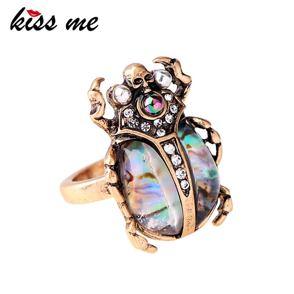 Rings  Resin Imitation Gemstone Skull Cute Insect
