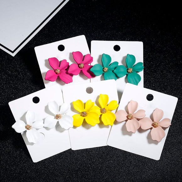 Earrings Korean Style Cute Flower Stud