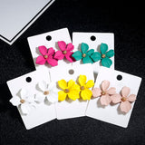 Earrings Korean Style Cute Flower Stud
