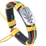 WRISTBAND Christian I Love Jesus Charm Leather Bracelet Adjustable