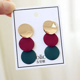 Earrings Summer Green Forest Series