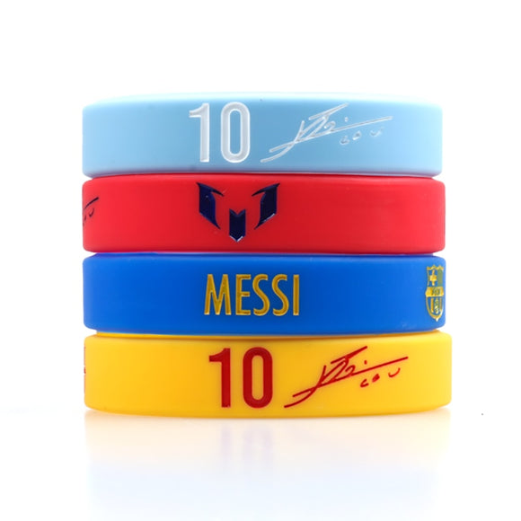 Wristband Lionel Messi Silicone bracelet Football Fans Club Silicone
