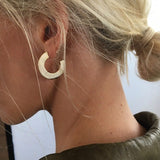 Earrings New 2018 Gold Silver Color Statement Geometric Circle Metal Pendientes