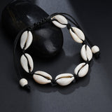BANGLE  2018   Beach Jewelry Boho Sea Shells Rope Chain  Simple Bracelets