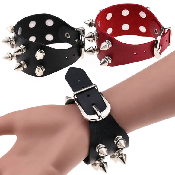WRISTBAND Rock Spikes Rivets Gothic Sexy Cosplay Cage Bandage Bracelets Bangles