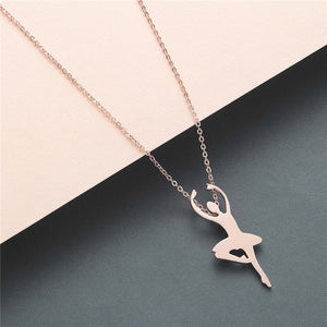 NECKLACES & PENDANTS Chandler Gymnast Silhouette Titanium Sports